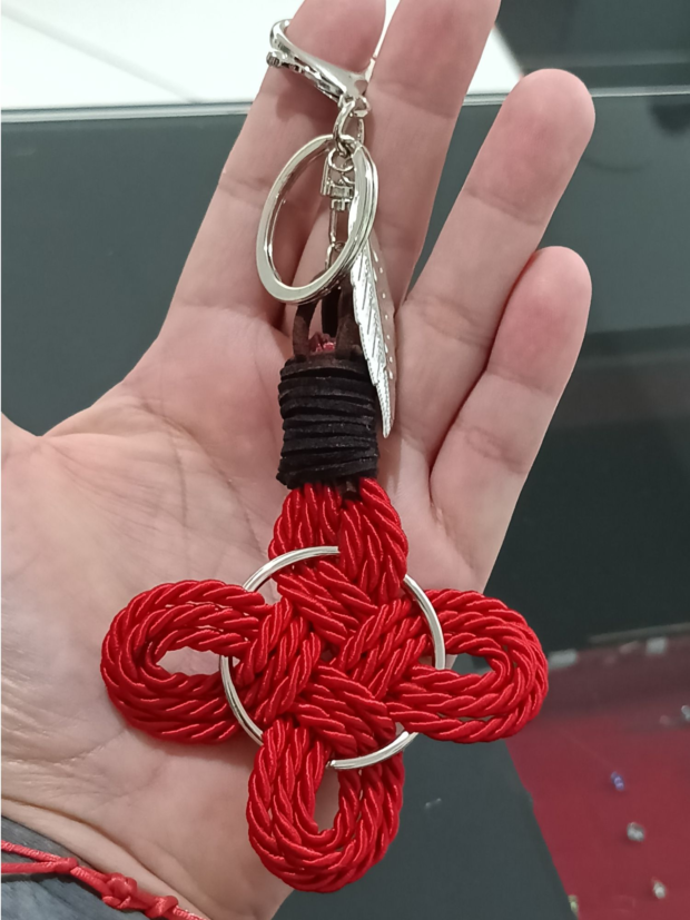 Chaveiro Nó da Bruxa em Corda trançada. - Imagem 4