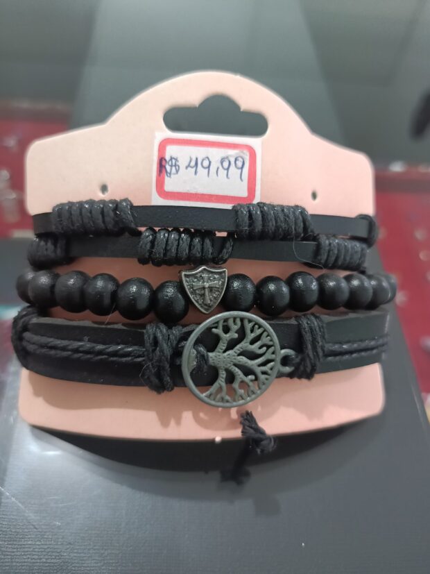 Kit com 4 Pulseiras masculina - Imagem 3