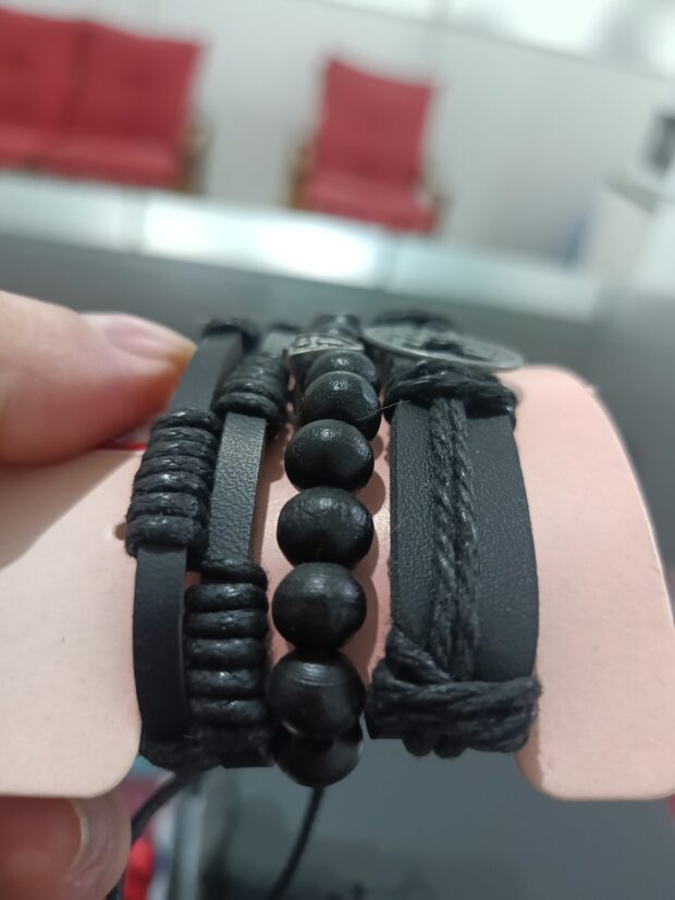 Kit com 4 Pulseiras masculina - Imagem 4