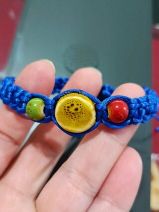 Pulseira de Macramé TEA com Pedras