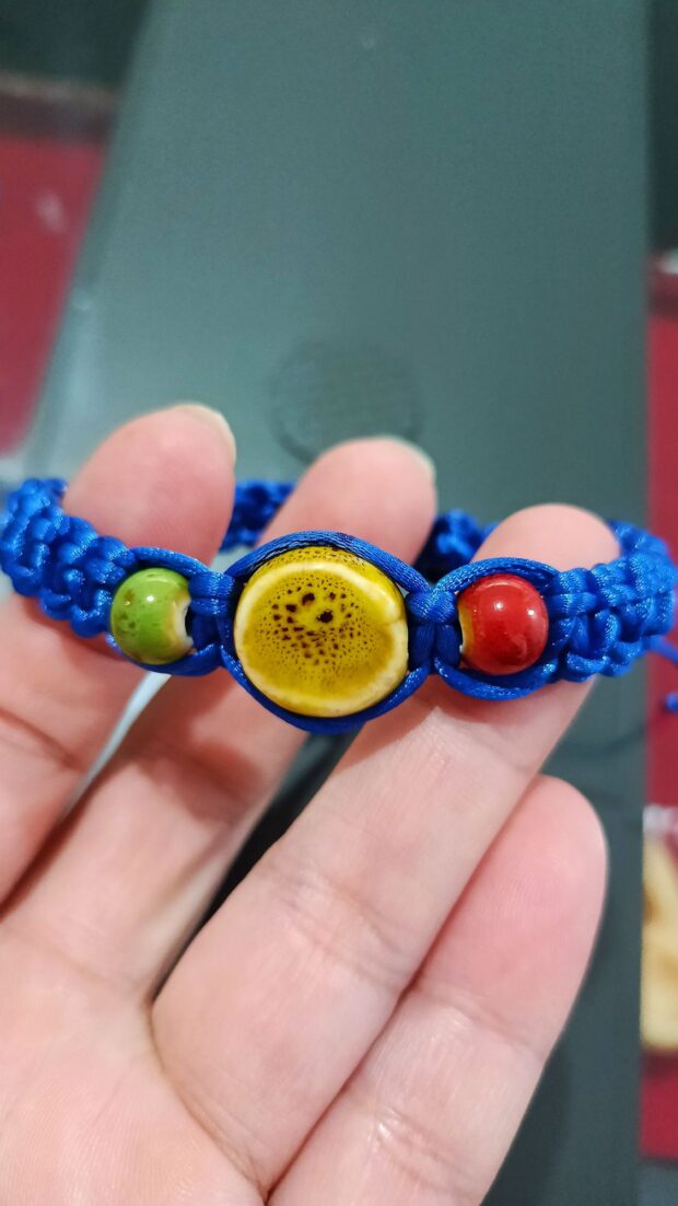 Pulseira de Macramé TEA com Pedras