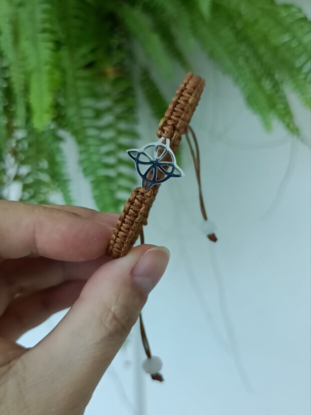 Pulseira Nó da Bruxa com Macramé - Imagem 6